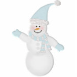 Bonhomme de neige adorable mignon découpages en acrylique