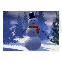 Bonhomme de neige, cartes