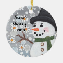 Bonhomme de neige dans une tempête de neige, Bonne Décoration De Noël