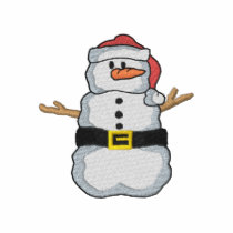 Bonhomme de neige de Père Noël polos brodés