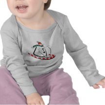 Bonhomme de neige de Sleighing T-shirt