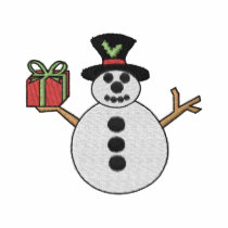 Bonhomme de neige polos brodés