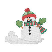 Bonhomme de neige polos brodés