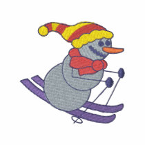 Bonhomme de neige polos brodés
