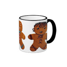 Bonhomme en pain d'épice gothique tasse à café