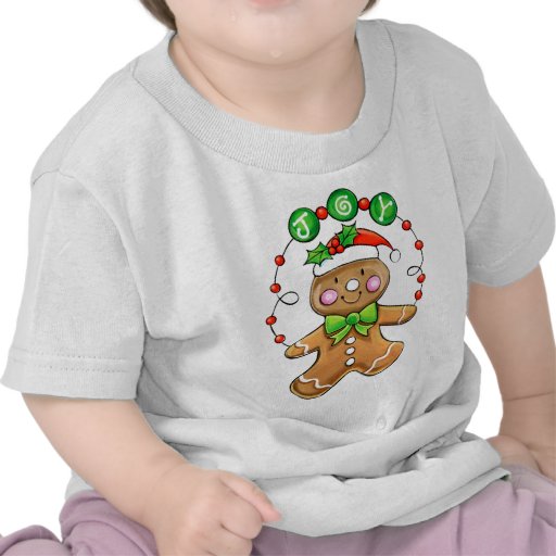 Bonhomme en pain d'épice joyeux t-shirt