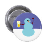 Bonhommes de neige fous ! badges avec agrafe