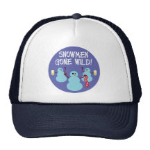 Bonhommes de neige fous ! casquette