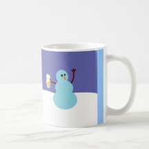 Bonhommes de neige fous ! mugs à café