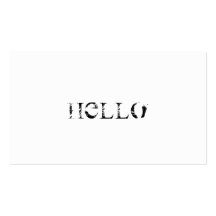 bonjour cartes de visite personnelles
