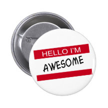 Bonjour Im impressionnant Badges Avec Agrafe