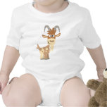 "Bonjour là !" Habillement mignon de bébé de chèvr t-shirts