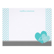 Bonjour les coeurs ont personnalisé les cartes de  faire-parts