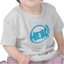 Bonjour ! - Logo (cyan) T-shirts