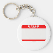 Bonjour mon nom est copie VIDE Porte-clef