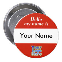 Bonjour mon nom est étiquette de bouton badges