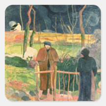 Bonjour, Monsieur Gauguin, 1889 Autocollant