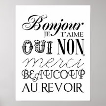 Bonjour Affiche