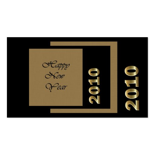 Bonne année 2010 modèle de carte de visite
