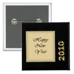 Bonne année 2010 pin's avec agrafe