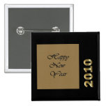 Bonne année 2010 pin's avec agrafe