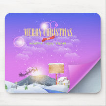 Bonne année 66 Mousepad de Joyeux Noël Tapis De Souris