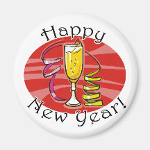 Bonne année ! aimant pour réfrigérateur