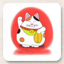 Bonne chance Maneki Neko Sous-bock