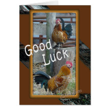 Bonne Chance-personnaliser Carte De Vœux