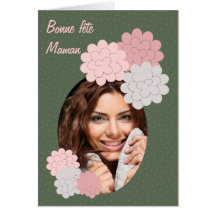 bonne fête maman fleurs et photo 05 cartes de vœux