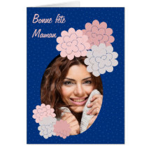 bonne fête maman fleurs et photo 07 carte de vœux