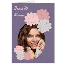 bonne fête maman fleurs et photo 09 parme cartes de vœux