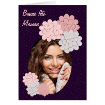 bonne fête maman fleurs et photo 10 cartes