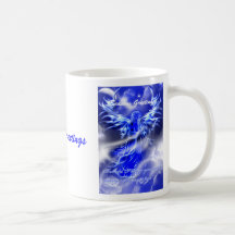 Bonne tasse d'ange de nouvelles