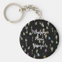 Bonnes années de célébration porte-clef