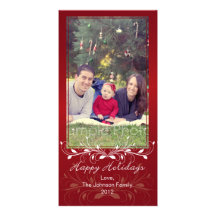 Bonnes fêtes carte photo de Noël Photocarte Personnalisée