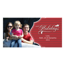 Bonnes fêtes carte photo de Noël Photocartes Personnalisées
