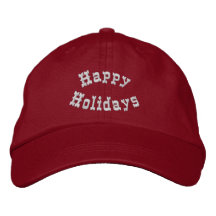 Bonnes fêtes chapeau brodé de fête