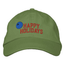 Bonnes fêtes chapeau brodé de roulement
