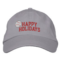 Bonnes fêtes chapeau brodé par base-ball