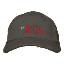 Bonnes fêtes chapeau brodé par golf