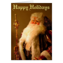 Bonnes fêtes Père Noël Carte De Vœux