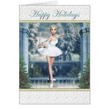 Bonnes fêtes princesse Ballerina Card de Frost Carte De Vœux