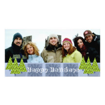 Bonnes fêtes rétro carte photo de famille de limet cartes avec photo