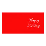 Bonnes fêtes. Rouge et blanc. De fête Cartes De Vœux Avec Photo