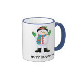 BONNES FÊTES tasse de bonhomme de neige