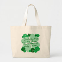 Bons amis et shamrocks sac
