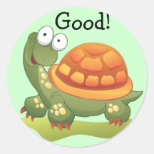 Bons autocollants de récompense - tortue
