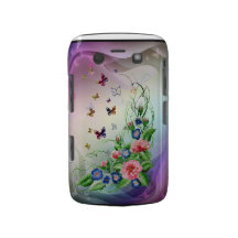 Bons fleurs et papillons coque blackberry
