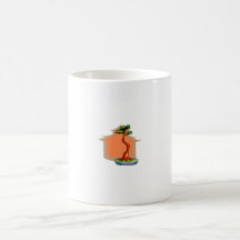 Bonsaïs de gens de lettres avec l'image de graphiq tasses